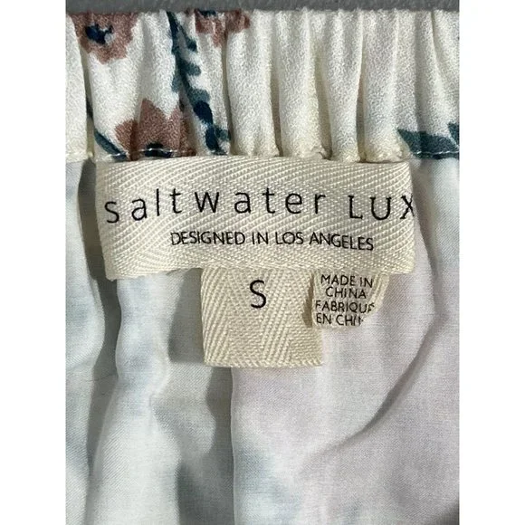 Saltwater Luxe Floral Skirt Women S Maxi Hi-Lo Bohemian Chic Hippie Cottagecore - Picture 4 of 8